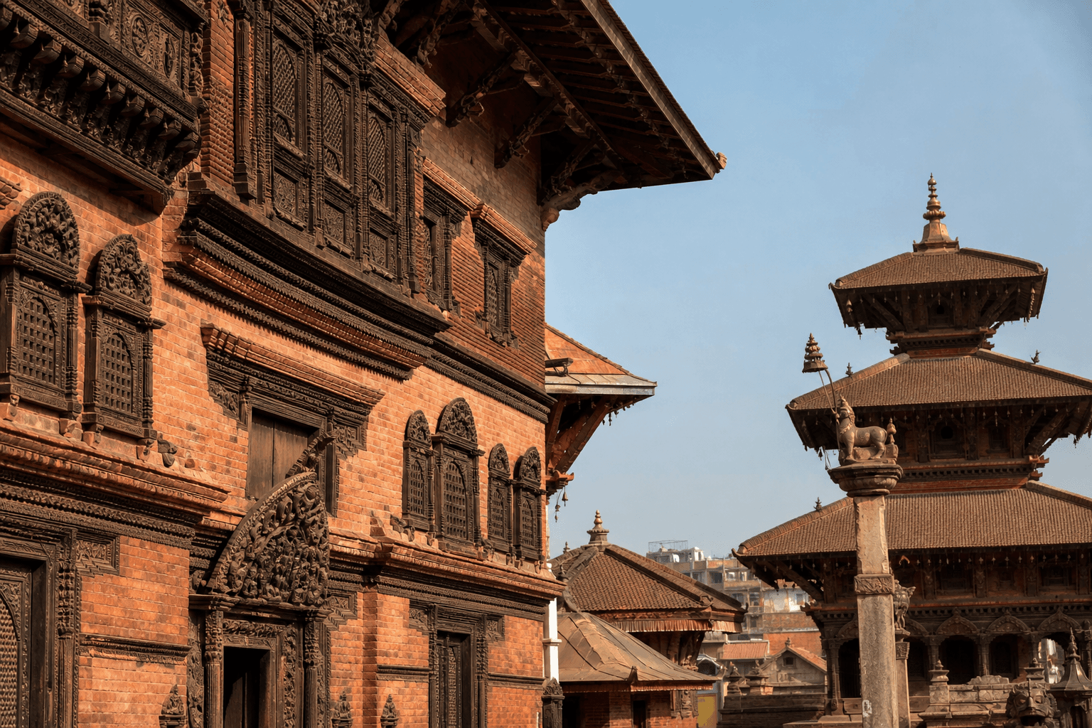 Historic temple architecture in the Kathmandu Valley